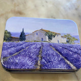 Savon Lavande et Fleurs de Lavande - Lavender Soap and lavender pouch in tin Esprit de Provence