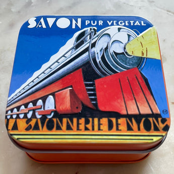 Provancal Verbena Soap in Deco Train Tin Petite France Australia