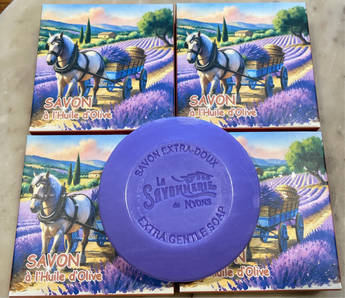 Provençal Lavender Perfumed Soap in Cheval Provence Box 100g Savonnerie Nyons