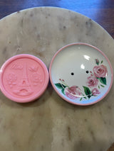 Parisian Rose Scented Eiffel Tower Soap and Ceramic Soap Dish Gift Set