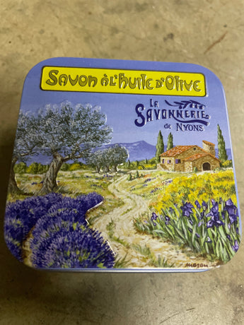 Lavender Bar Soap in Provençal Countryside Cottage Tin Petite France Australia