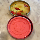 Poppy Scented Soap 100g in Tin Savon Coquelicot