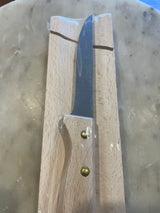 Saucisson Charcuterie Cutting Board and Knife Roger Orfevre