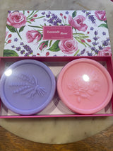 Provencal Luxury Soap Set lavender and Rose