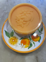 Provençal Orange Blossom Scented Soap and Ceramic Soap Dish Gift Set