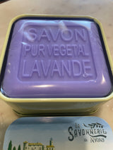 Provencal Lavender Bar Soap in Tin 100g Donkey Cart