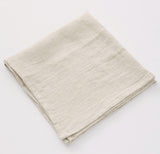 Serviettes Set of Six 100% French Linen Napkins Rythmo Lin Noir by Charvet Editions Charvet Editions