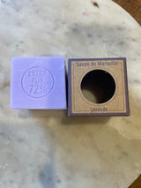 Lavender Essential Oil Savon de Marseille Olive Oil Soap Cube 100g