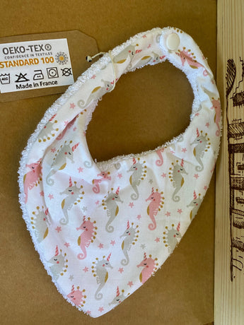 Bamboo Baby Bandana Bib - Blue (Copy) Petite France Australia