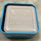 Edelweiss Bar Soap in Tin with Alpine Village paddock theme