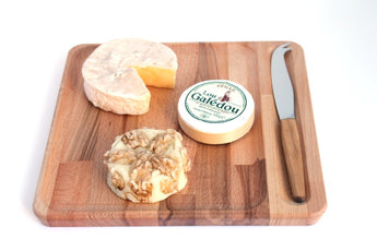 French Beech Cheese Board and Olive Tree Cheese Knife - Petite France Australia