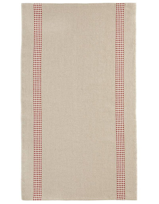 100% French Linen Kitchen Tea Towel Lustcru Lin Rouge by Charvet Editions - Petite France Australia