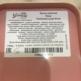 Rose Soap with Scotch Dog on Cushion Bar Soap in Tin