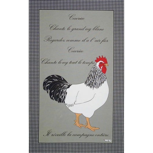 Picoti French Coq cotton linen Tea Towel - Petite France Australia