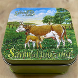 Verbena Bar Soap in Tin (Cattle in Field design)