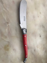 French Butter Knife Laguiole in Black or Red - Petite France Australia