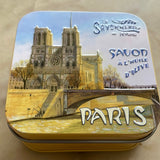 Provençal Rose Bar Soap in Tin (Notre Dame design) - Petite France Australia