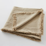 French Linen Large Bedcover Throw in Natural Colorado by Charvet Editions - Petite France Australia