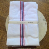 French Linen Kitchen Tea Towel Drapeau Blanchi by Charvet Editions - Petite France Australia
