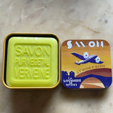 Provençal Verbena Soap in Vintage Aeroplane Tin