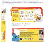 Handcut Wooden 12 piece Kids Puzzle - Animaux Familiers - Pets - Petite France Australia