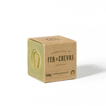 Fer a Cheval Savon de Marseille Olive Oil Soap Cube 100g - Petite France Australia
