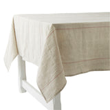 Large Tablecloth 100% French Linen Rythmo Rouge by Charvet Editions - Petite France Australia
