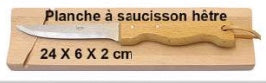 Saucisson Cutting Board and Knife - Petite France Australia